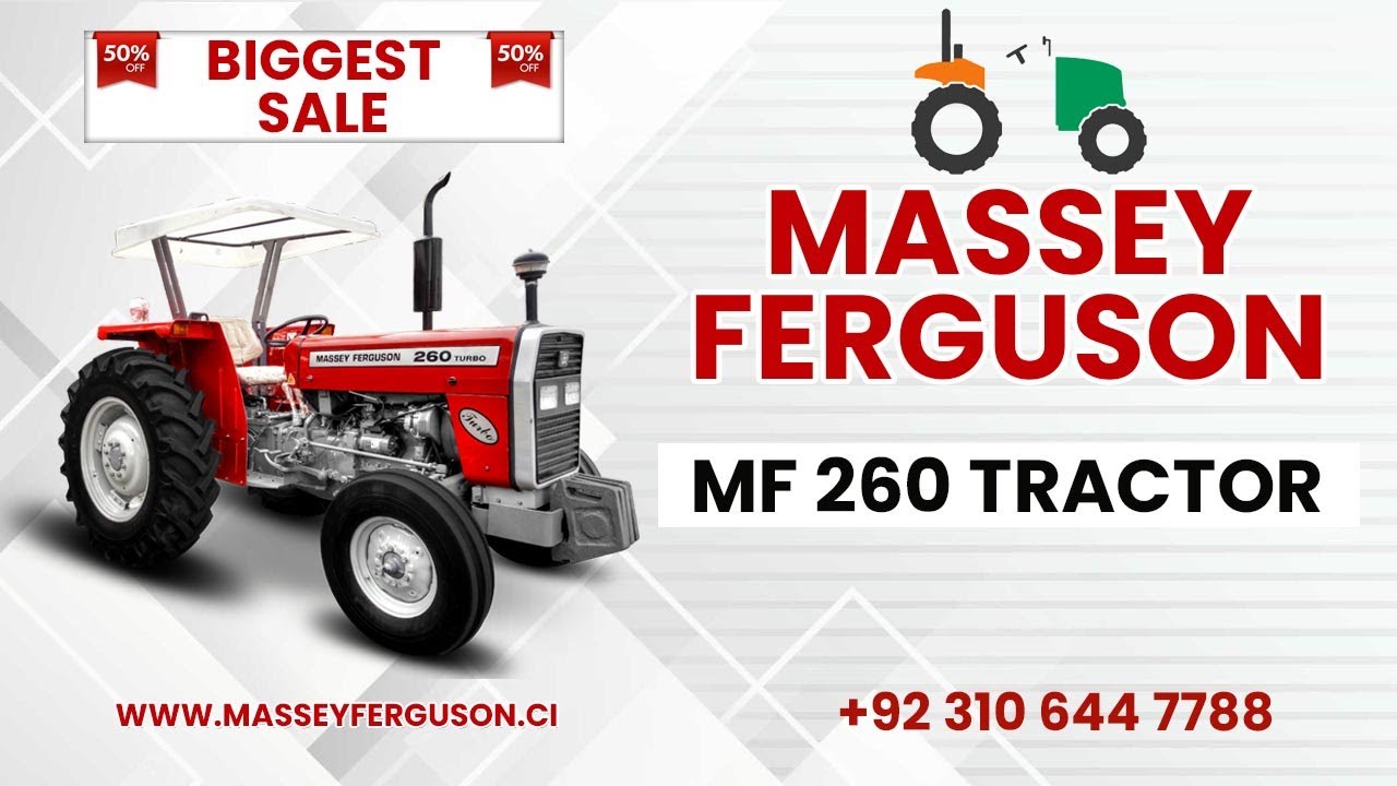 Massey Ferguson MF 260- 60HP Tractors For Sale in Ivory Coast - Massey Ferguson Tractors Ivory Coast