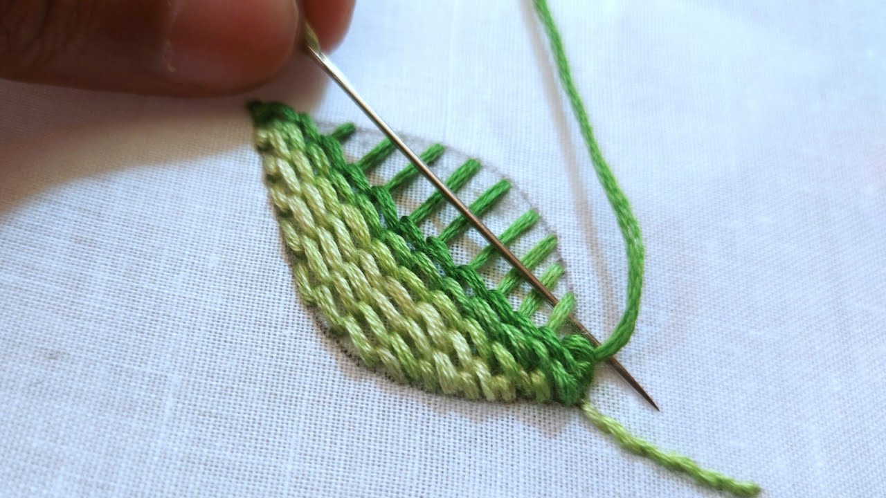 Super beauty leaf design|hand embroidery|embroidery design