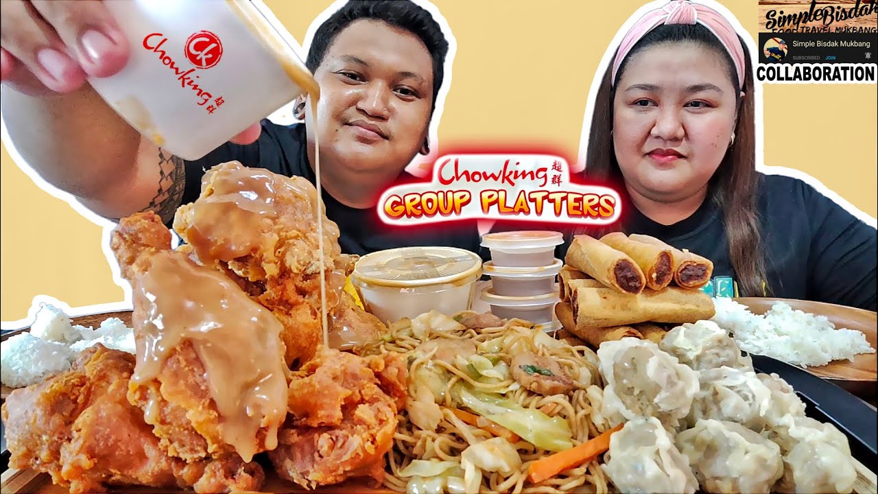 CHOWKING GROUP PLATTERS MUKBANG COLLABORATION with @SimpleBisdak