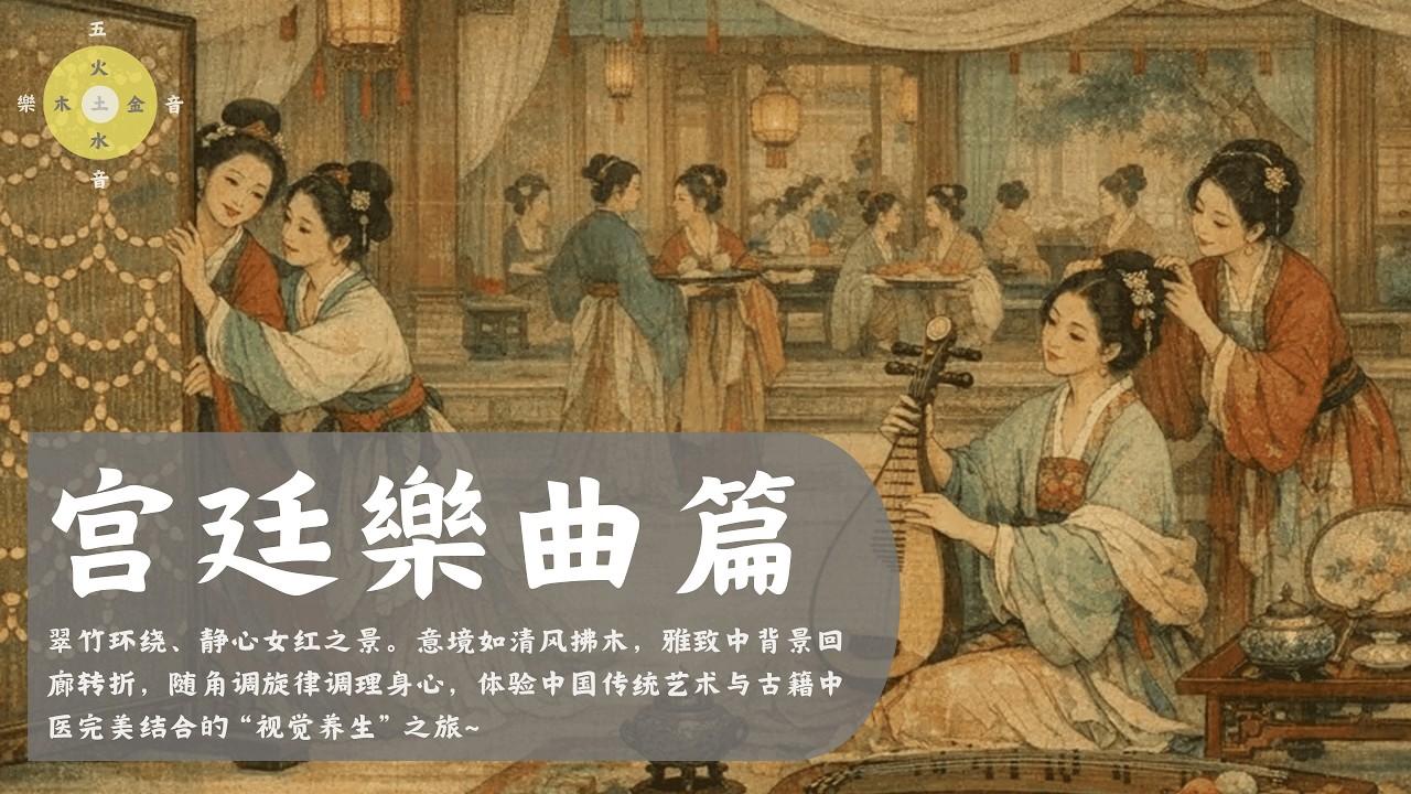宫廷乐曲篇 - 观画听音,雅致明清仕女图视觉养生～ 宫廷,古装,guzheng,guqin,Asian Relax,Traditional Chinese Music,Asian meditation