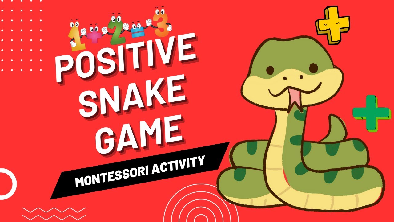 Positive Snake Game | Montessori Activity | Addition