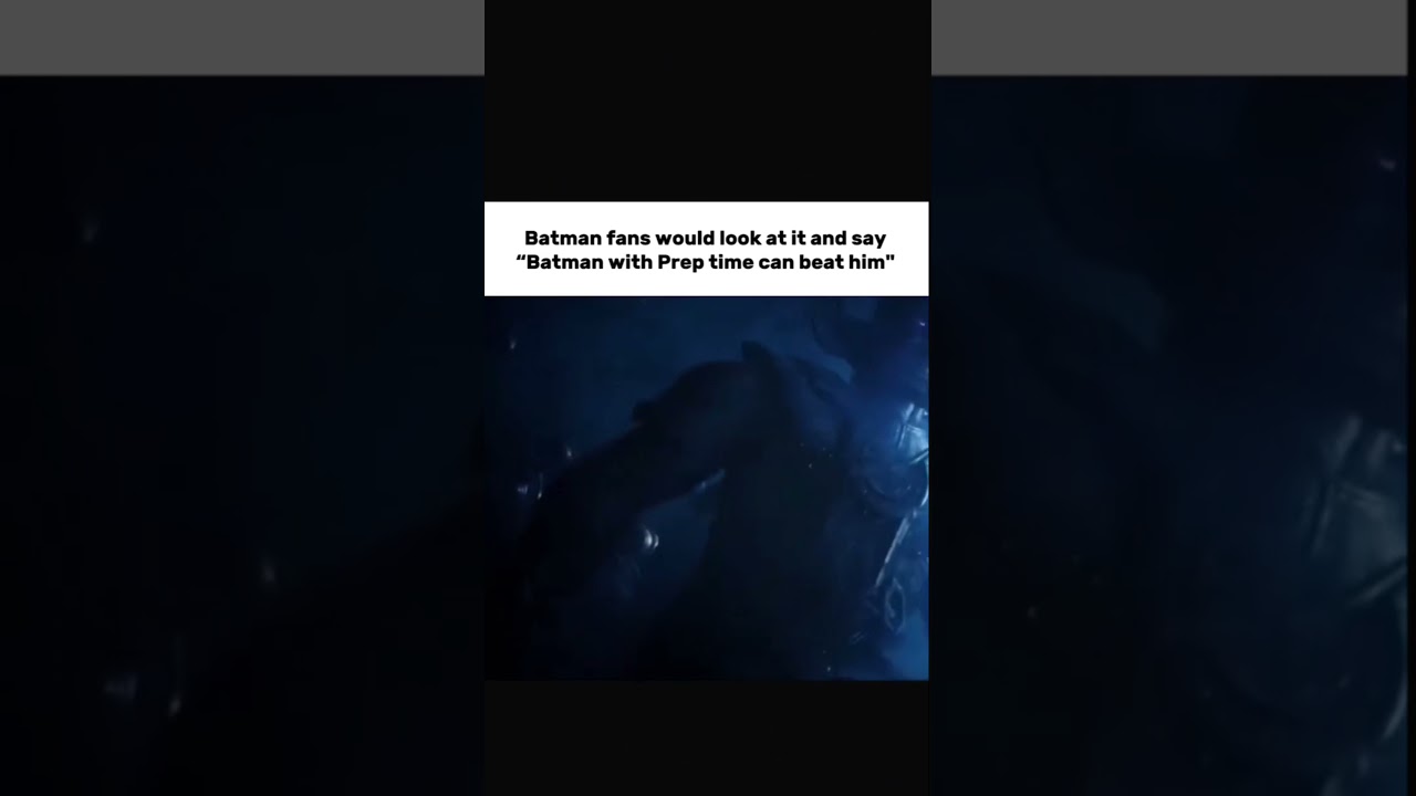 Batman fans would look at it and say