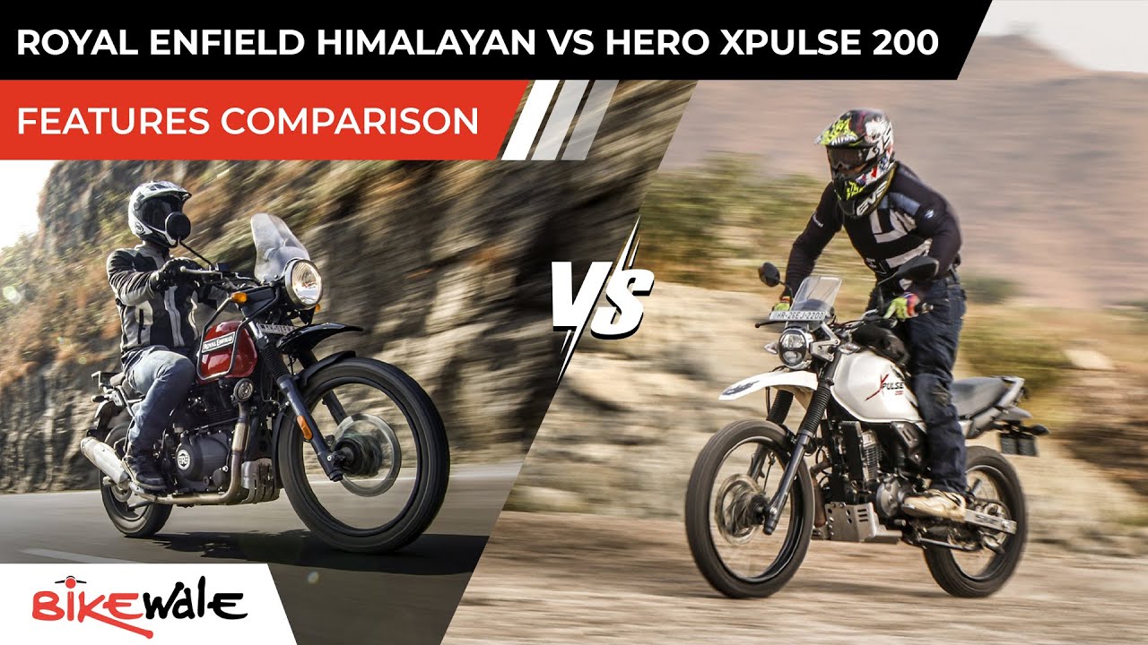 Royal Enfield Himalayan 2021 Vs Hero Xpulse 200 BS6 | FEATURES COMPARISON | BikeWale