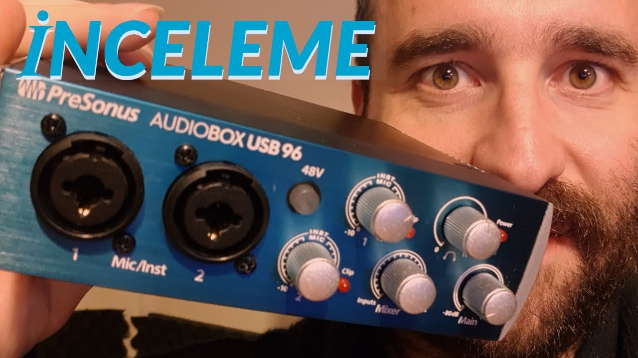PRESONUS AUDIOBOX 96 USB  ( Ses kartı incelemesi ve pilot kayıt )