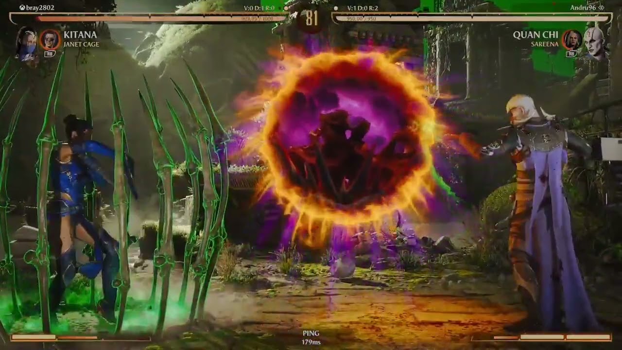 Kitana vs Quan Chi, Kombat League, T17, Janet Cage Kameo, Mortal Kombat 1