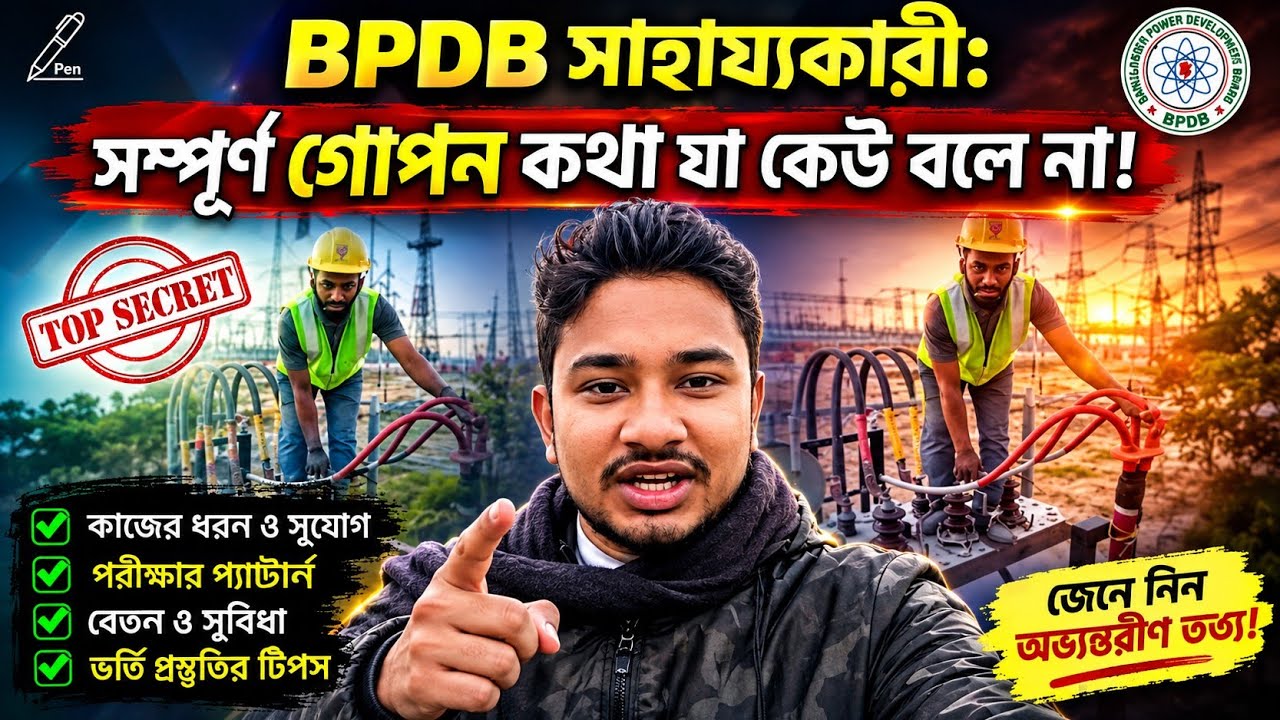 BPDB সাহায্যকারী পরীক্ষার তারিখ প্রকাশ ❣️এই ভুল করলে জব হবেনা   bpdb sallery  সাহায্যকারী প্রস্তুতি