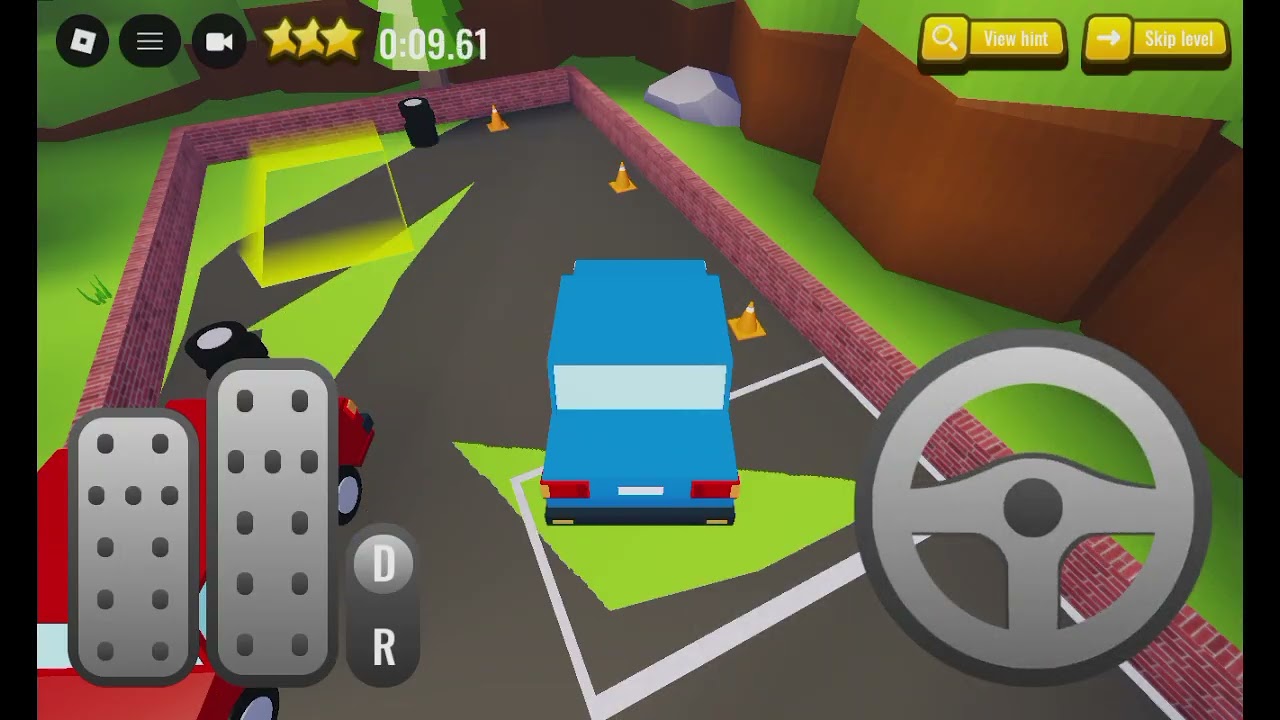 Joguei um jogo de estacionamento 