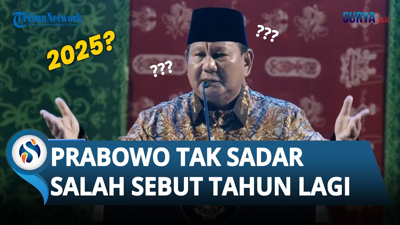 LAGI! Prabowo Tak Sadar Keliru Sebut Tahun saat Jelaskan soal Capaian Program MBG di Natal Nasional