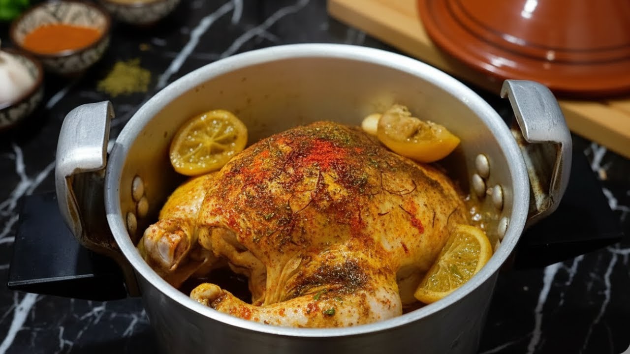 أم ضياء : طنجية الدجاج في الكوكوط (طنجية المراكشية) 🍗 بلا ماء وبدون مجهود.. معلكة وبنينة بزااف!