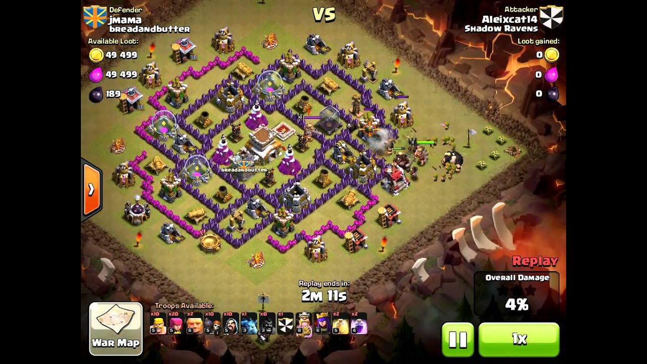 TH8 Defender vs TH9 GiWiBarchHo
