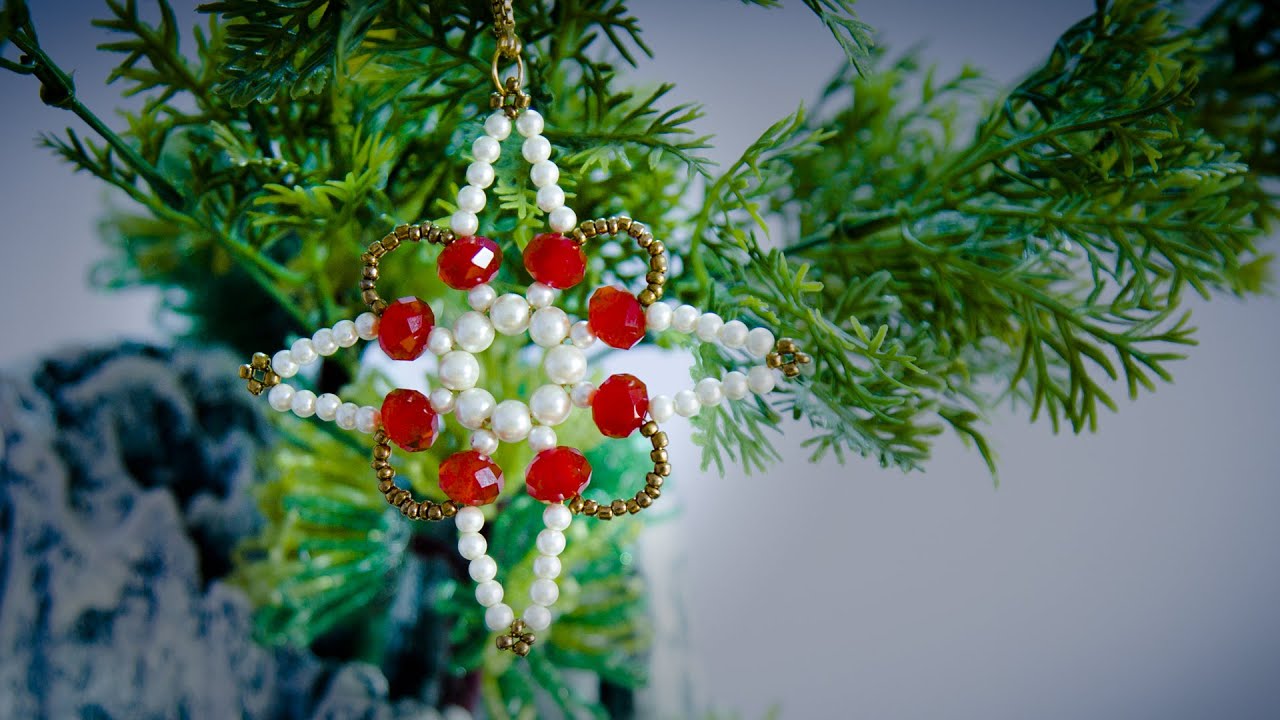 Christmas ornaments|Christmas tree decoration ideas |Christmas room decor |Beads art \vineeta mishra