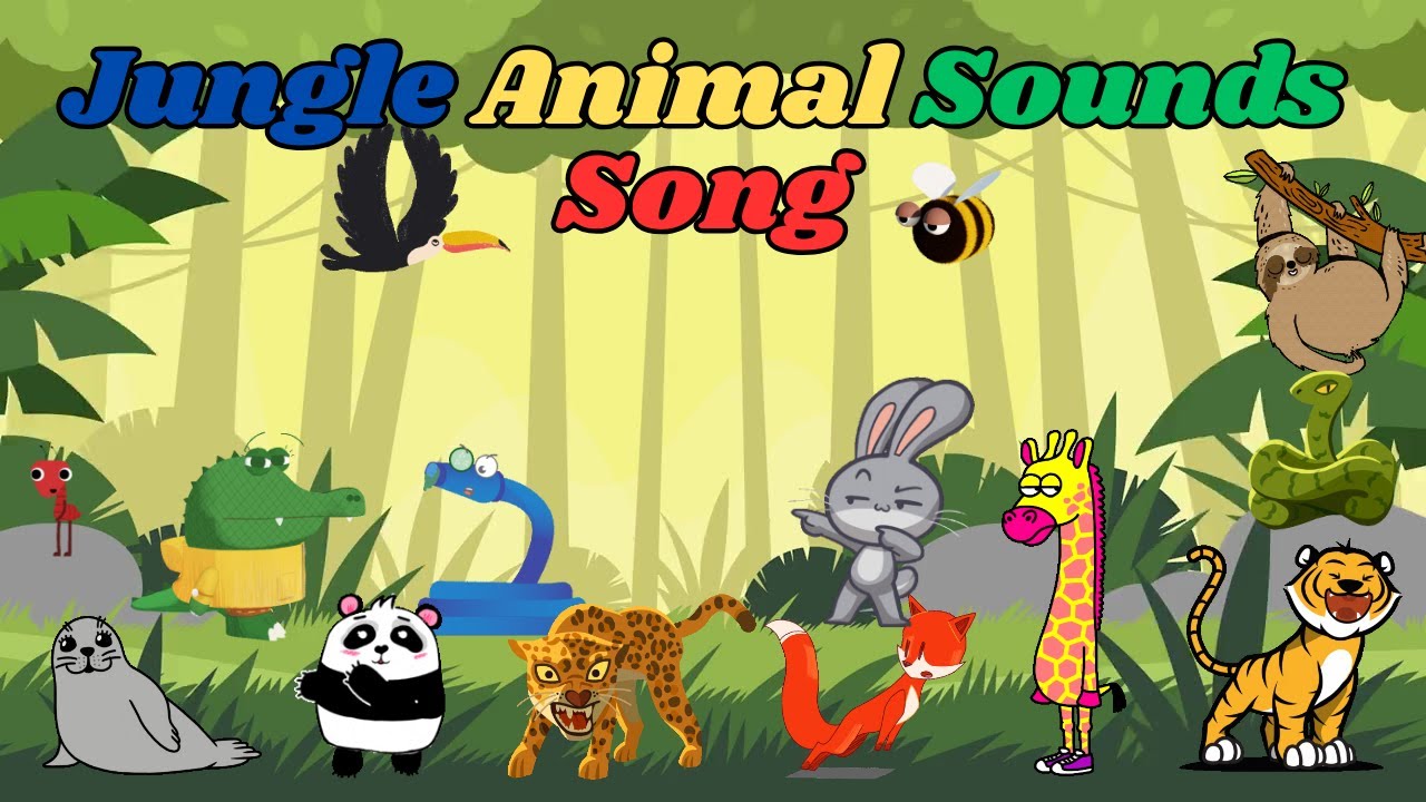Jungle Animal Sounds Song N25T2 | Nursery Rhymes | Kids TV Education