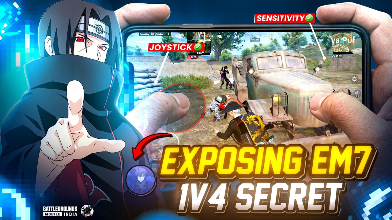 EM7 1v4 SECRETS EXPOSED ⚠ Hidden Sensitivity Controls & Ultimate Royale Gamesense Decoded🔥BGMI/PUBGM