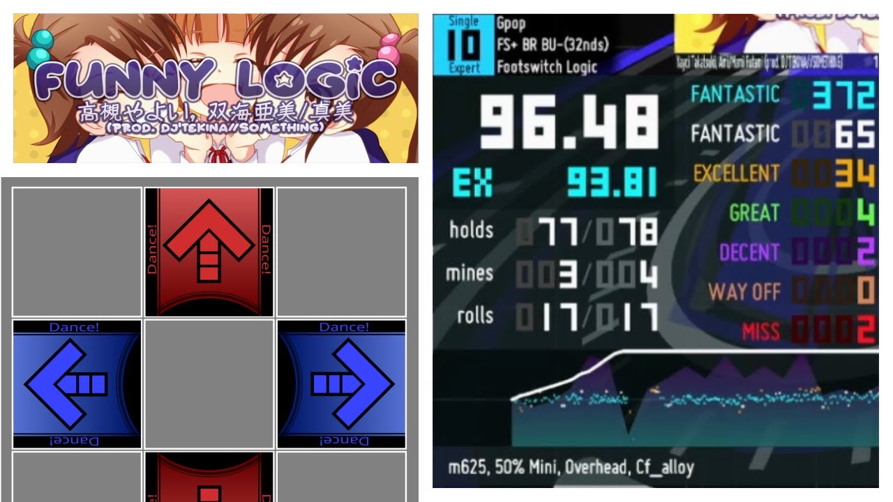 Funny Logic ITG 10 - 96.48 (93.81ex) (Sightread) [Stepmania]