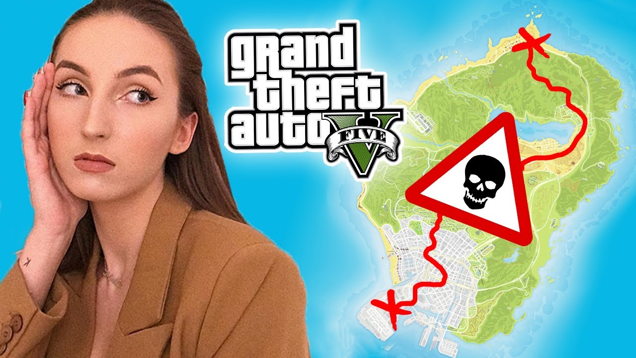 GTA V - PRZEZ CAŁĄ MAPĘ ale GRA MADDIE! 😝 *prank*