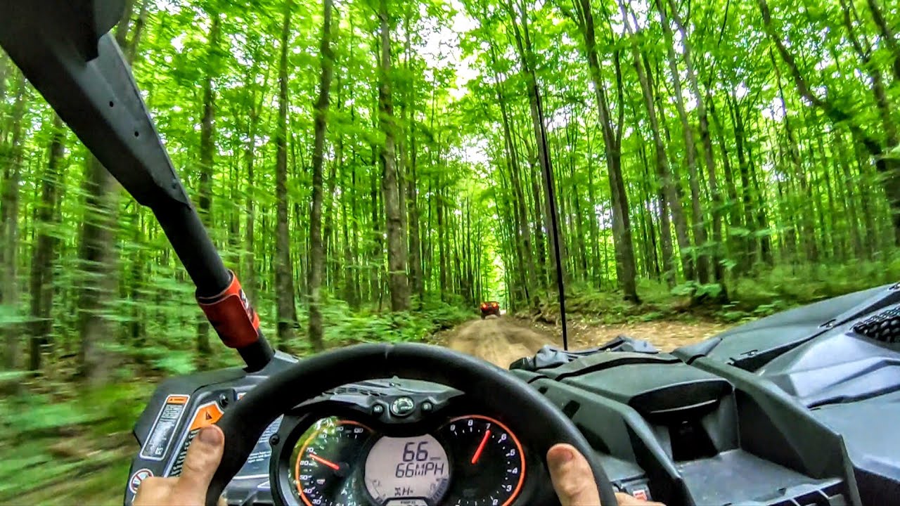 70 mph Forest Trail run in a Can Am Maverick X3 Turbo