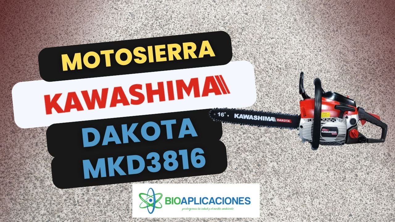 MOTOSIERRA KAWASHIMA DAKOTA - MOD. MKD3816 / 38 CC - BARRA DE 16 PULGADAS