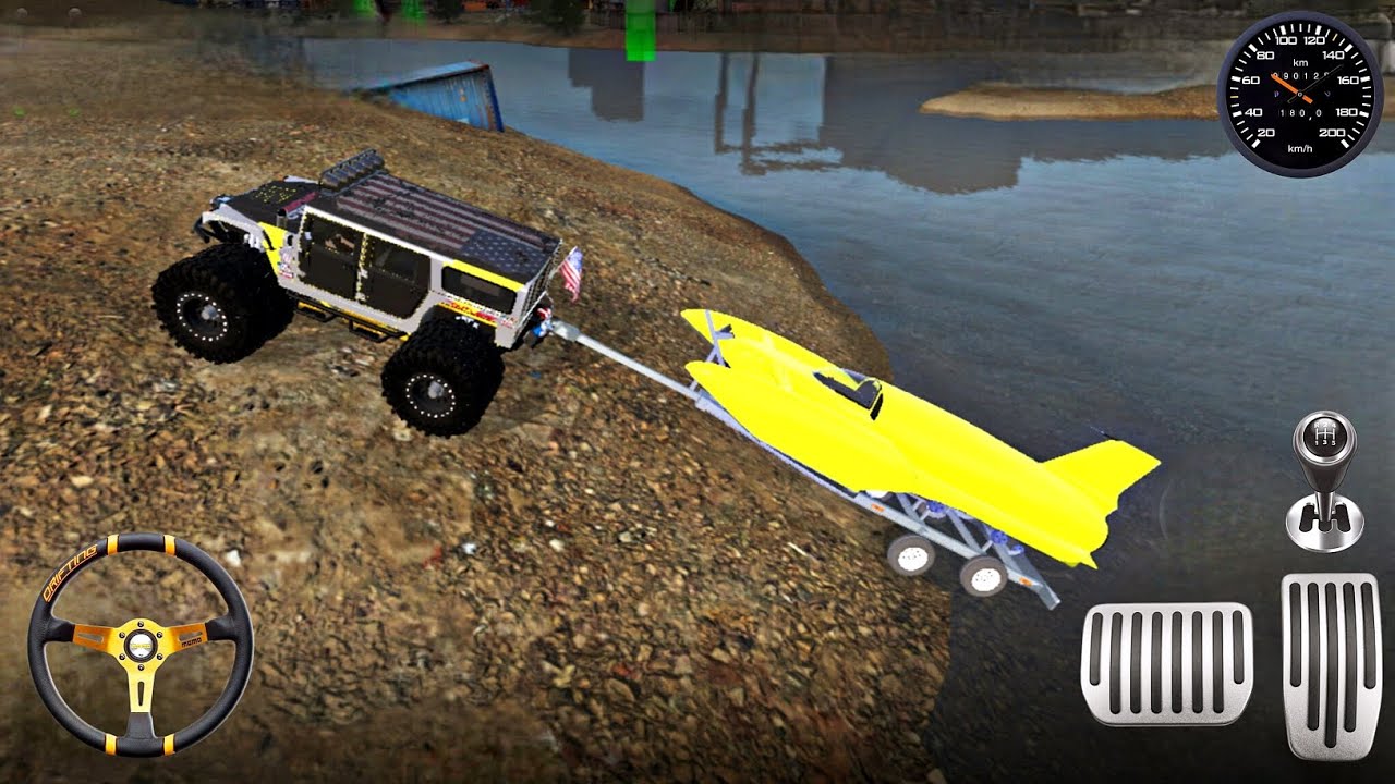 Monster Truck + Ship Combo 🔥 Snow & Water Adventure | Offroad Outlaws | Android Gameplay |
