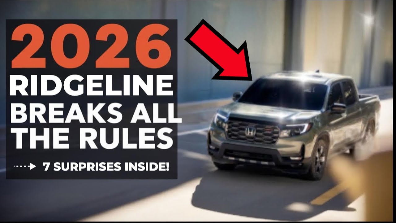 Honda Ridgeline 2026 года нарушает все правила — 7 сюрпризов внутри!