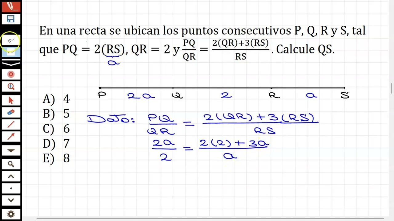 GEOMETRÍA - SEGMENTOS - NIVEL INTERMEDIO - AVANZADO