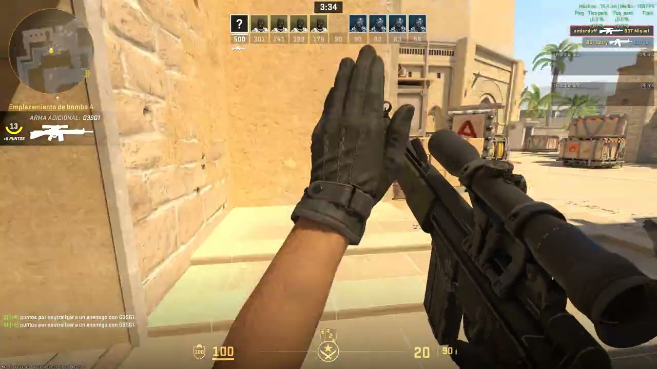 jugando counter strike 2