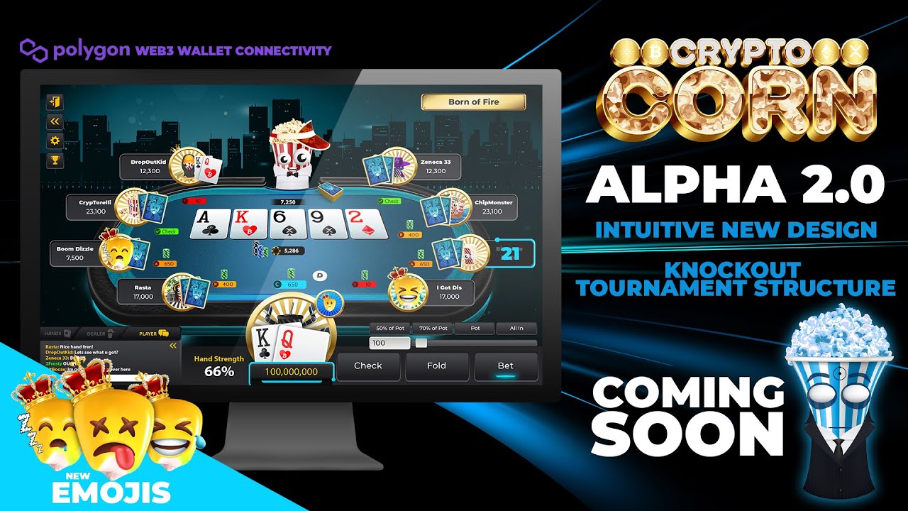 CryptoCorn Web3 Poker Application - 2.0 Launch