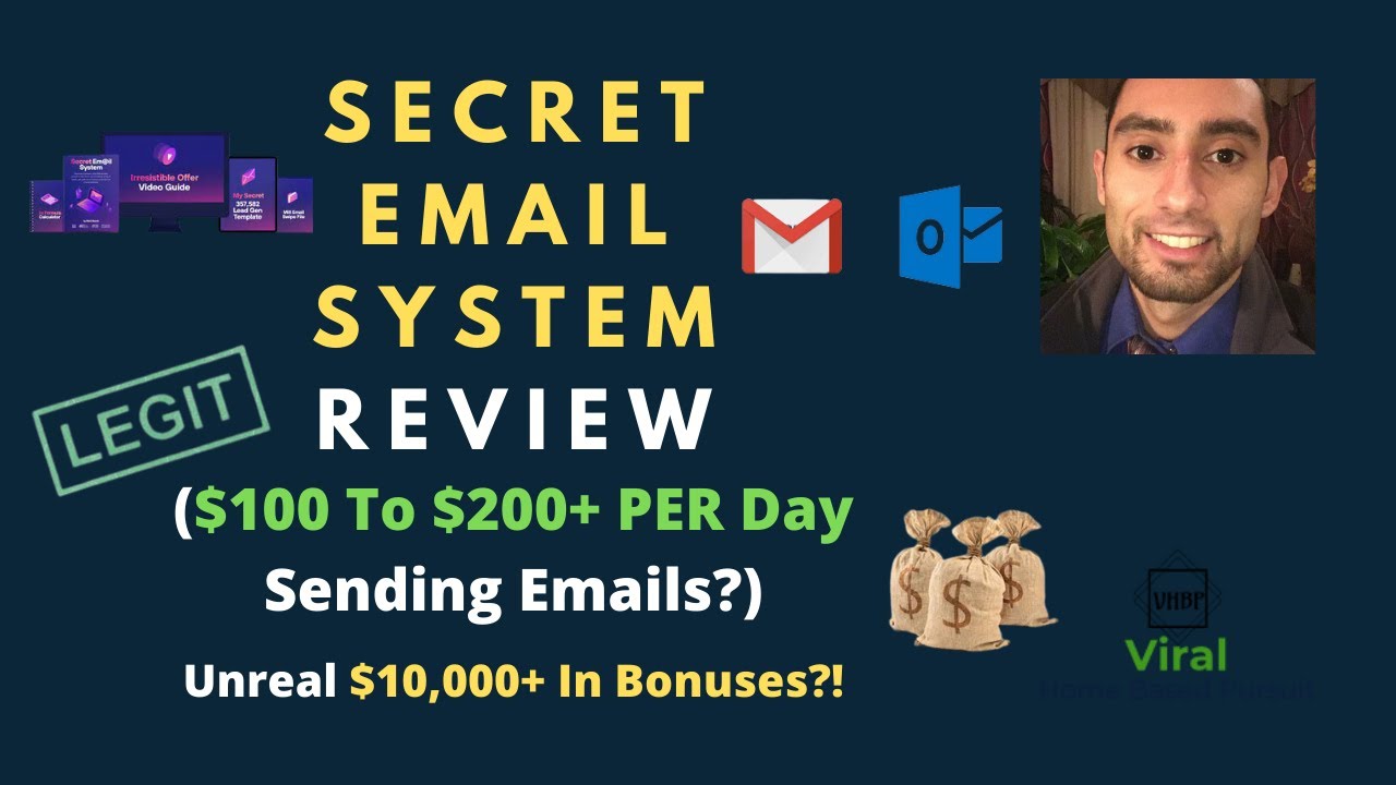 Secret Email System Review ($100 To $200+ Per Day Sending Emails?) Unreal $10,000+ In Bonuses?!