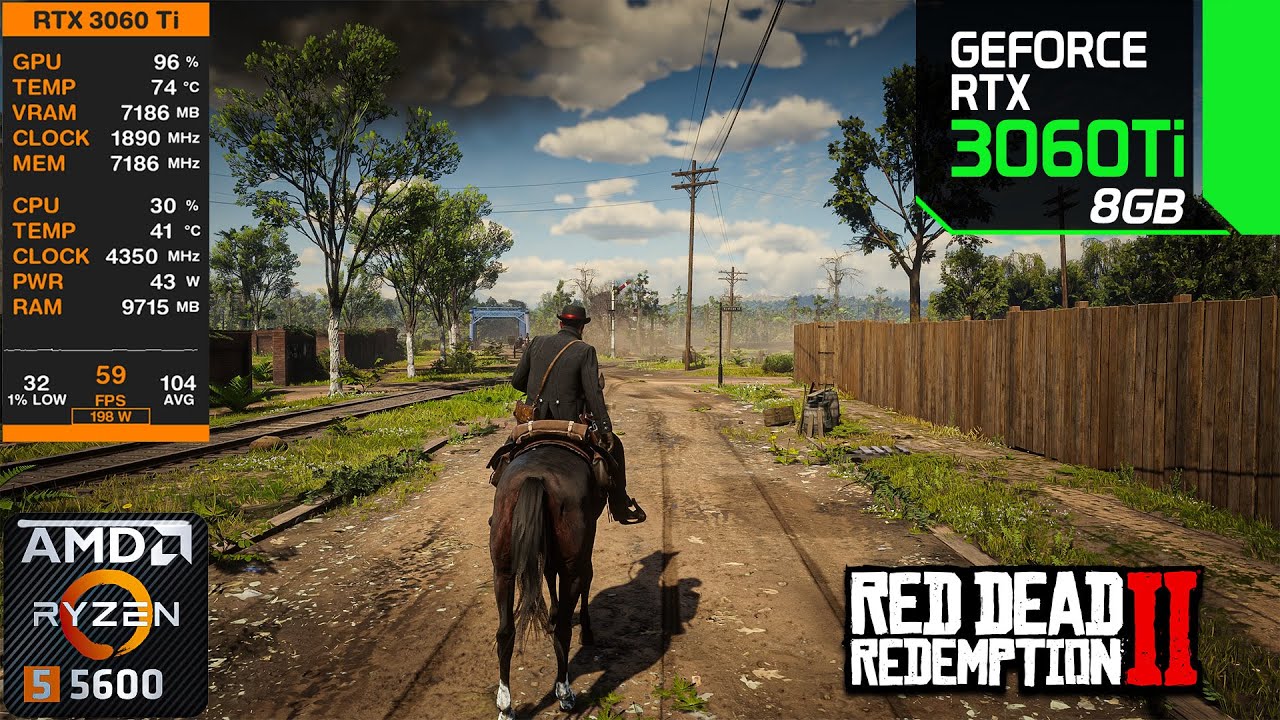 Red Dead Redemption 2 On RTX 3060 Ti + R5 5600 | All Settings | 1080P - 1440P FPS Benchmarks