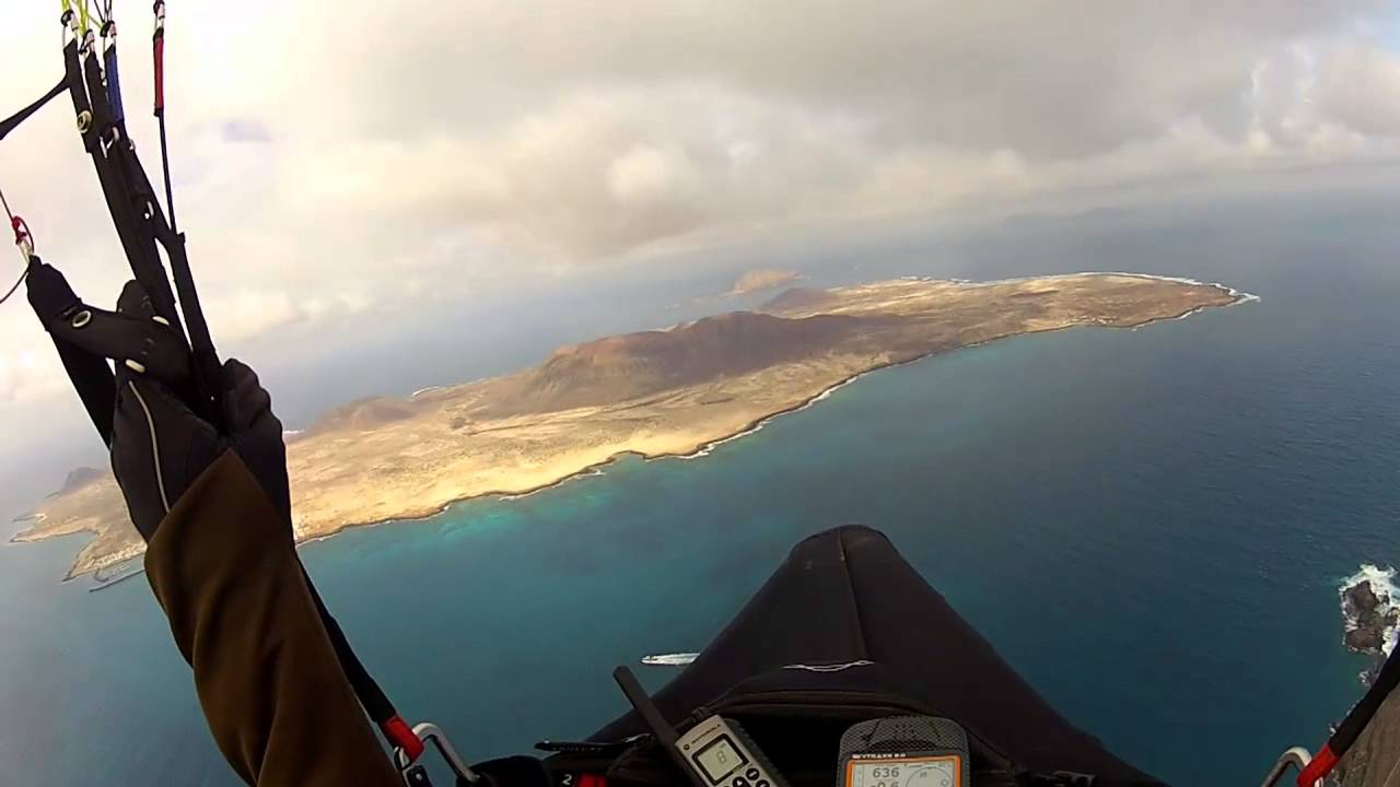 Paragliding Lanzarote von Orzola nach Gracioza, Transatlantik...-)