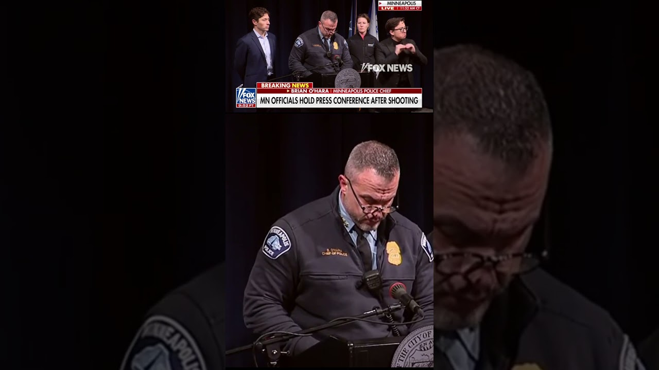 BREAKING: Minneapolis police chief speaks after deadly shooting with federal agents #shorts #foxnews