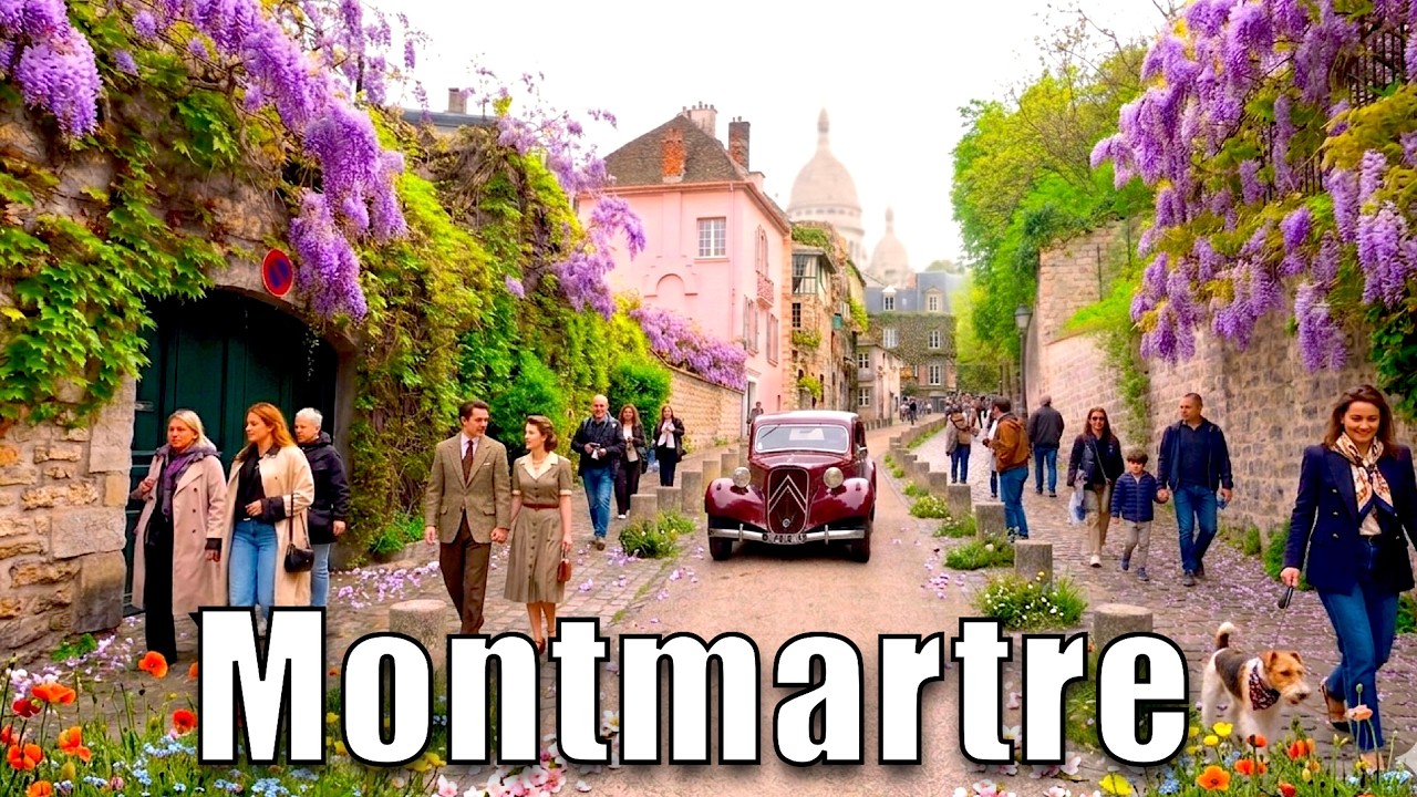 Paris Walk 2026_  Montmartre in 4K HDR 🇫🇷 Most Vibrant District (April 11, 15&deg;C)