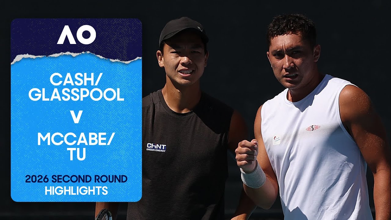 Cash/Glasspool v McCabe/Tu Highlights | Australian Open 2026 Second Round