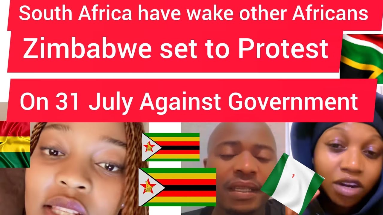 Граждане Зимбабве 🇿🇼 готовят масштабные протесты на 31 июля, Южная Африка, вы разбудили африканск...