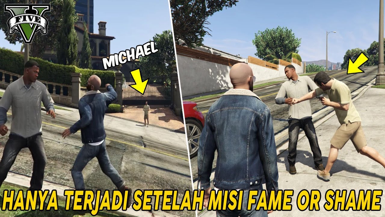 TAK TERDUGA ! REAKSI MICHAEL MELIHAT FRANKLIN & TREVOR BERANTEM -MOMEN LANGKA FRANKLIN TREVOR PART 2