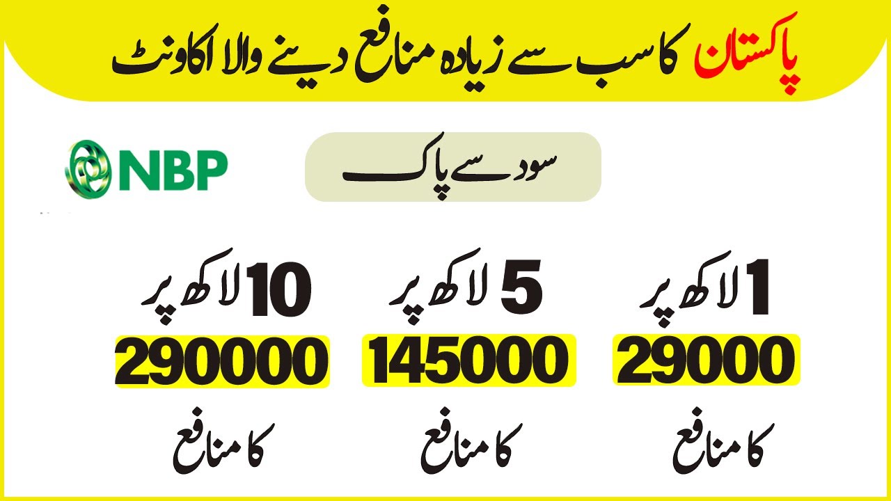 Good News Highest Profit in Pakistan 29% | NBP Plus TDC Information With Latest Profit Rates 2023