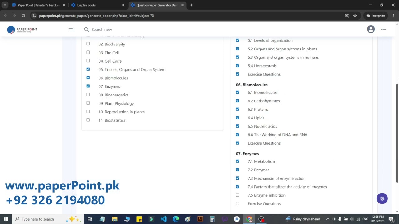 paperPoint.pk | Official Demo &ndash; Pakistan's Best Online Question Paper Generator
