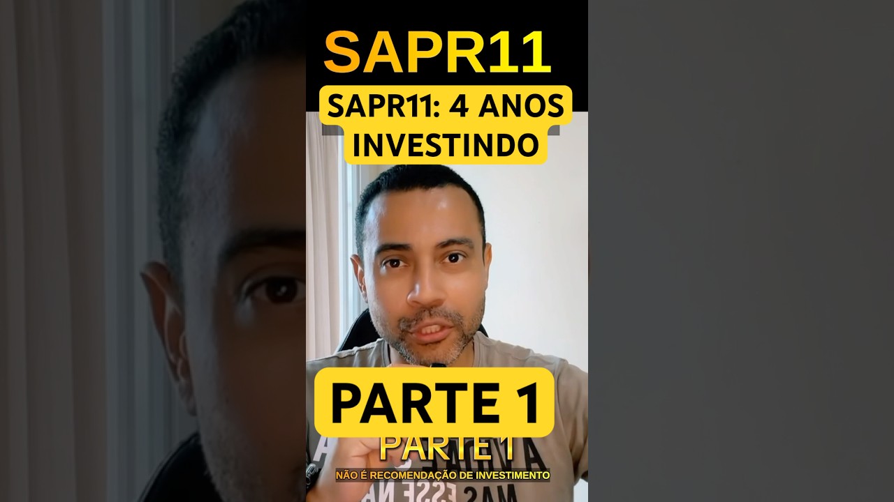 PARTE 1: #SAPR11 1200 a&ccedil;&otilde;es +  65% Rentabilidade + Dividendos #sapr #sanepar #investir #dividendos