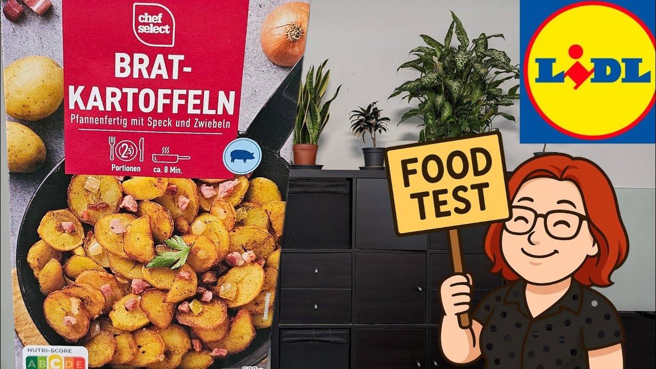 Lidl Bratkartoffeln 🥔 mit Speck und Zwiebeln im Food Test! Fertiggericht aus der K&uuml;hlung probiert! 