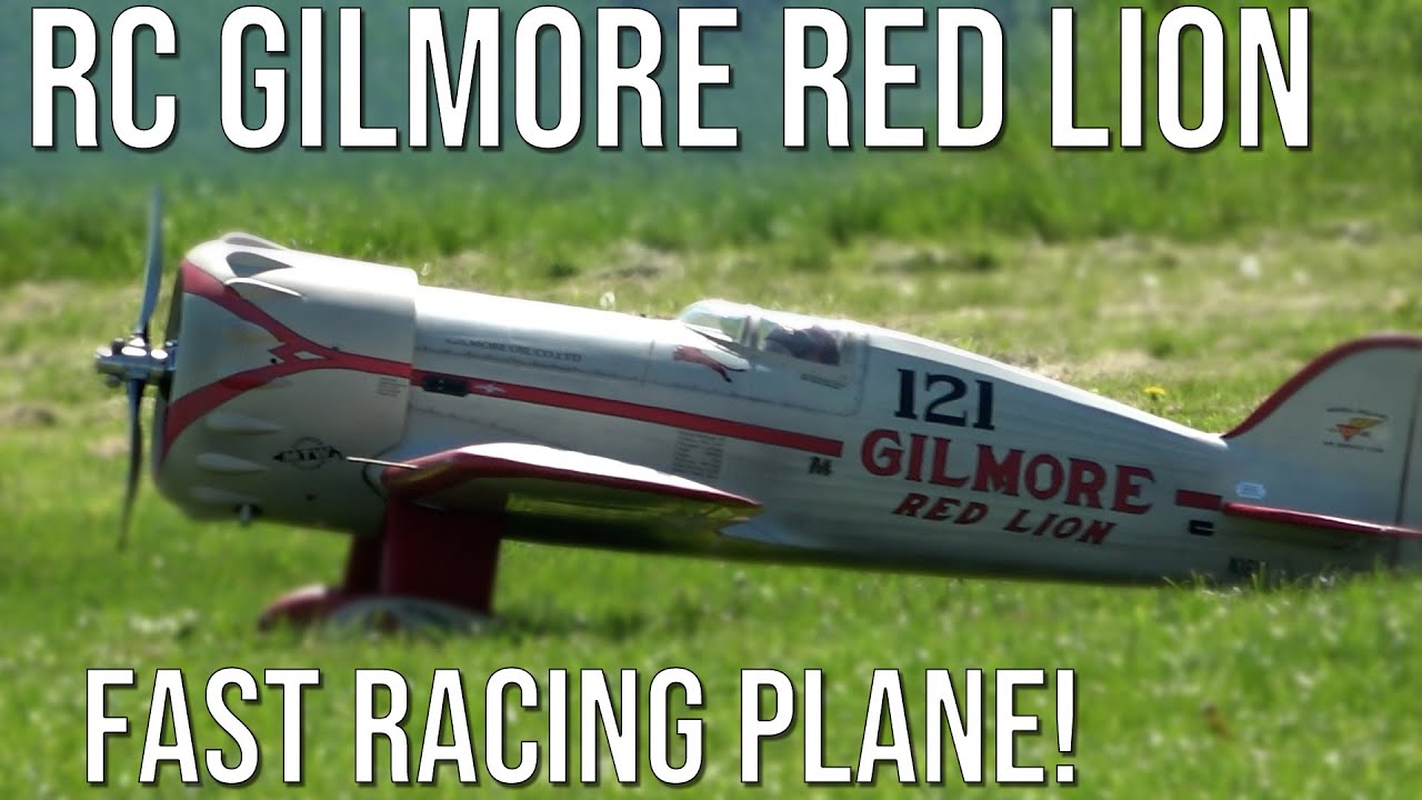 Pretty Fast! RC Gilmore Red Lion Racing Plane Flies Fast And Low And Shows Amazing Flight Maneuvers