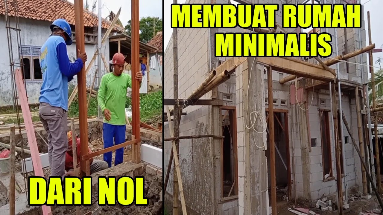 MEMBUAT rumah 6x8.Bata Ebel +Rincian materilnya.