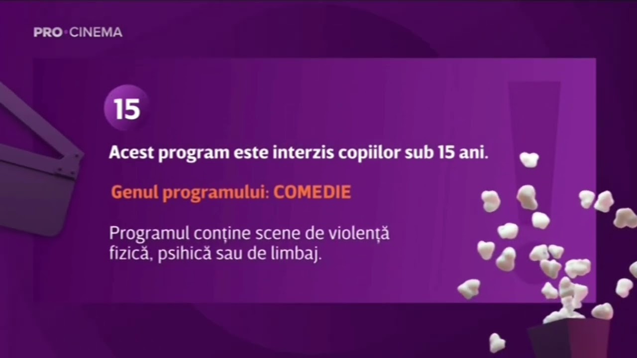 Pro Cinema Ident serial + Avertizare 15 Comedie