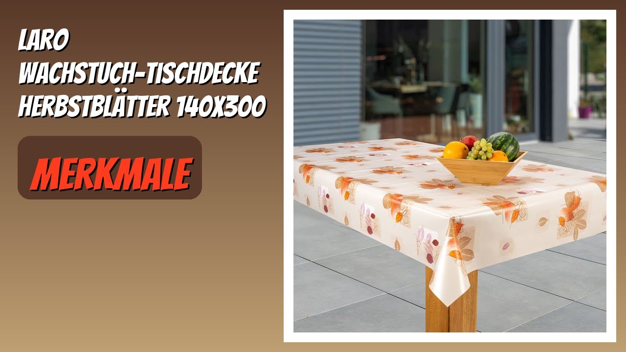 BEWERTUNG (2026): Laro Wachstuch-Tischdecke Herbstblätter 140x300. Infos