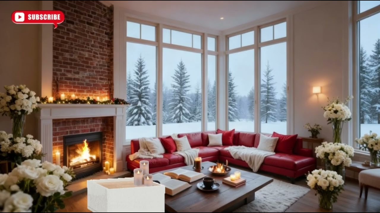Cozy room winter| romantic ambience