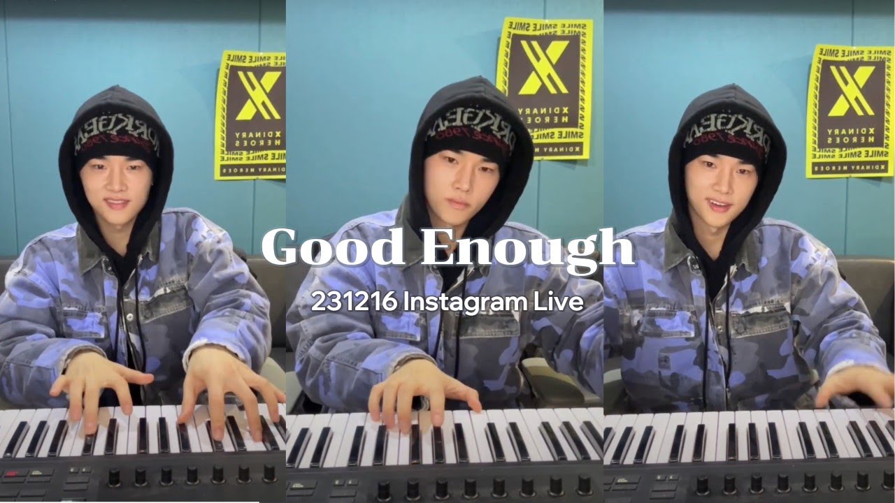 JUNGSU playing on piano “GOOD ENOUGH”