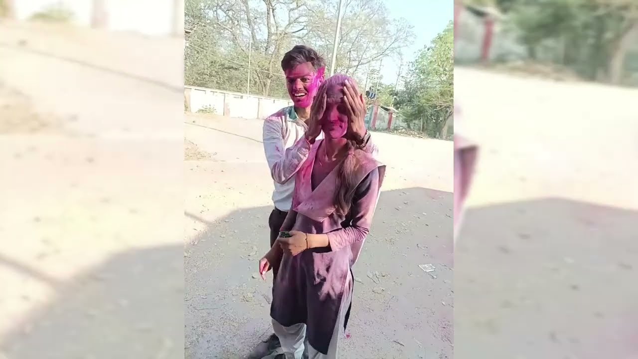 rang leke khelte gulal leke khelte song holi enjy collegeholi #shorts#status #viral#ytshorts #funny
