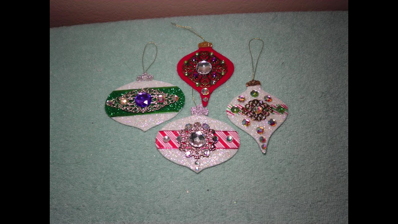 DIY Gorgeous Embellished Felt Christmas Ornaments! EASY!
