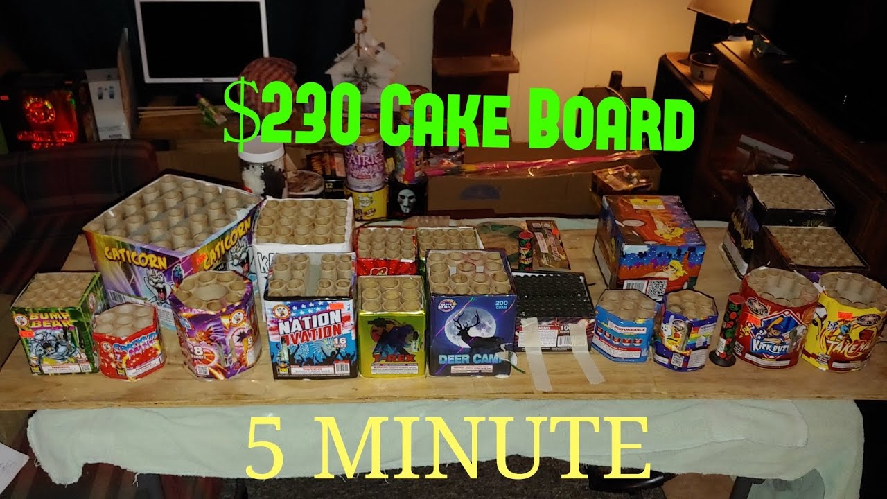 $230 Firework Cake Board (Homemade Fireworks Show 2022)