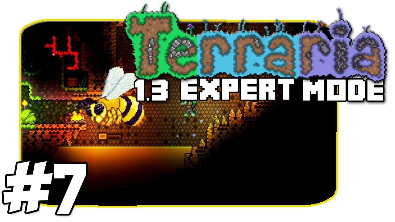 Terraria 1.3 Expert Mode - Queen Bee - Episode 7