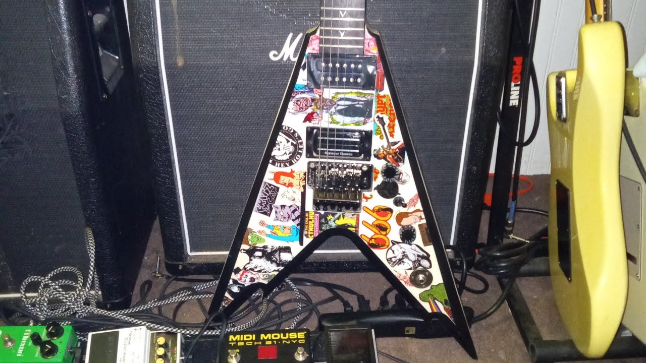 Dean Dimebag Razorback V, Rabid Mammal Fuzz, Boss RC1, Fender Custom Shop Blues Jr Mary Kaye
