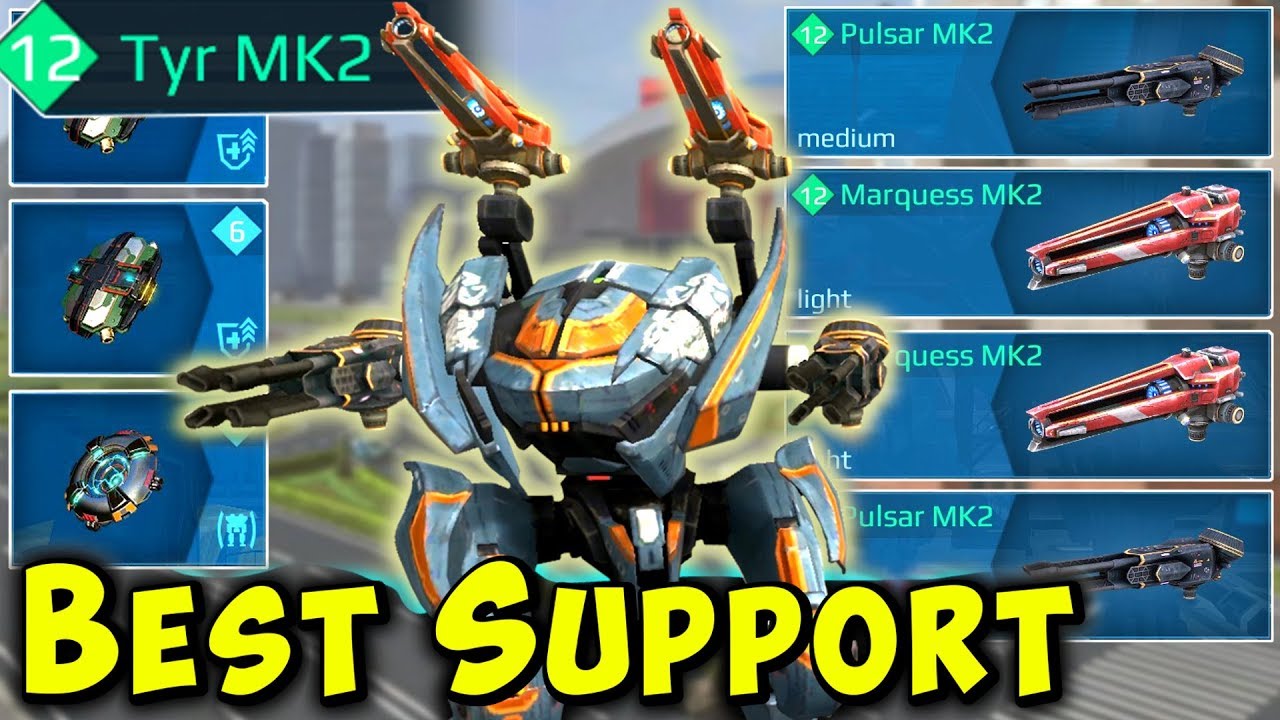 Best Sniper Support TYR - Pulsar Marquess Mk2 War Robots Gameplay WR